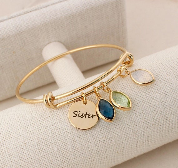 Bracelet soeur cadeau soeur bijoux soeur bracelet pierre de - Etsy Canada