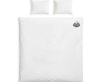 Mountain Cabin Patch Bomullspånset | Minimalistisk Natursängkläder