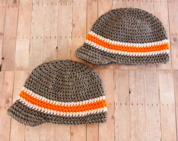 boys winter hat with brim