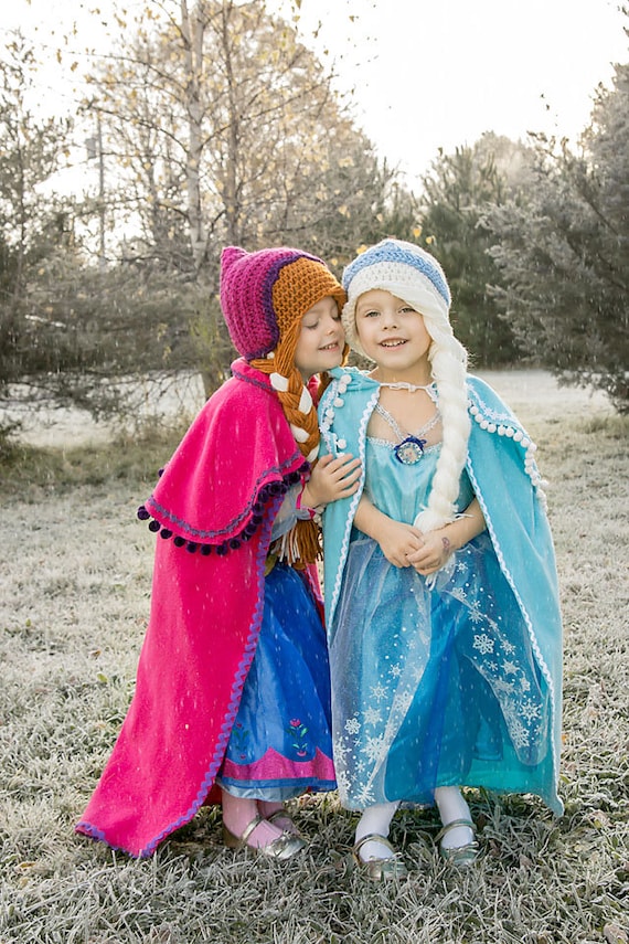 Frozen Elsa hat girls kids children warm Beanie dual layers new