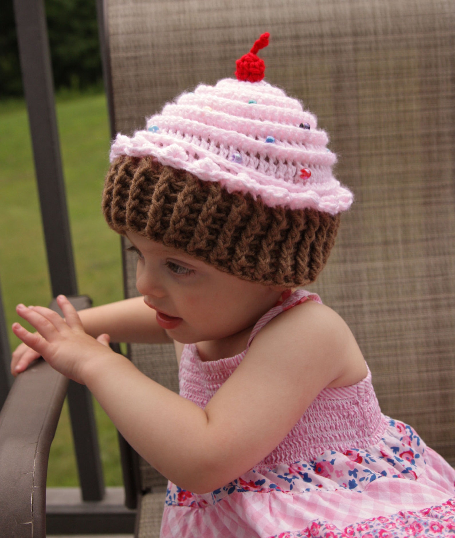 Cupcake Hat Crochet Cupcake Hat Baby Girl Hat Etsy