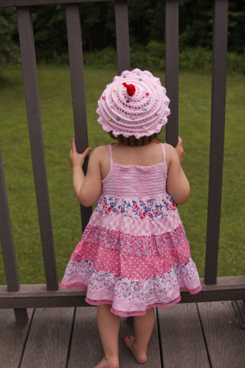 Cupcake Hat Crochet Cupcake Hat Baby Girl Hat Etsy