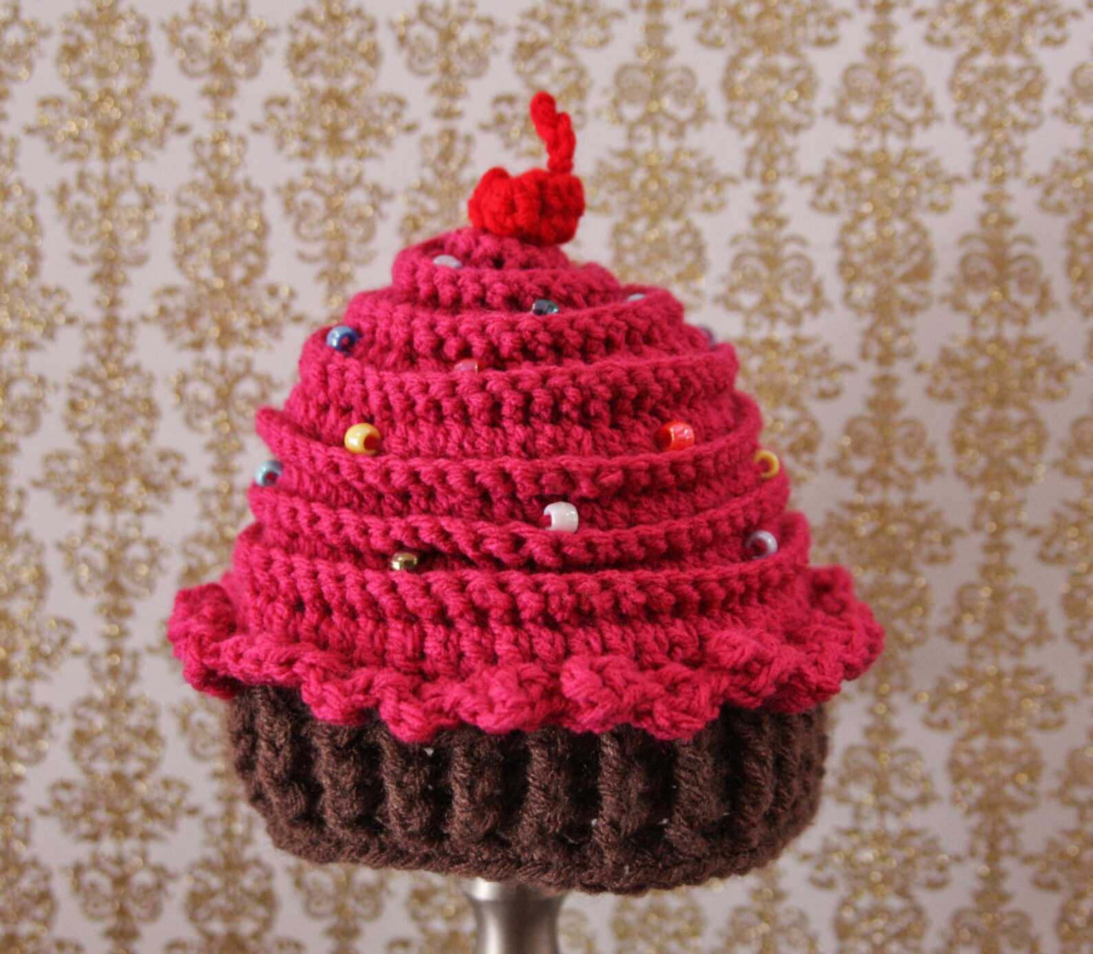 Cupcake Hat Crochet Cupcake Hat Baby Girl Hat Etsy