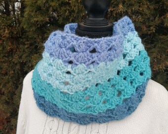 Neck warmer, cowl scarf women, crochet cowl scarf, knitted neck warmer, crochet neck warmer, gift for her, crochet cowl,