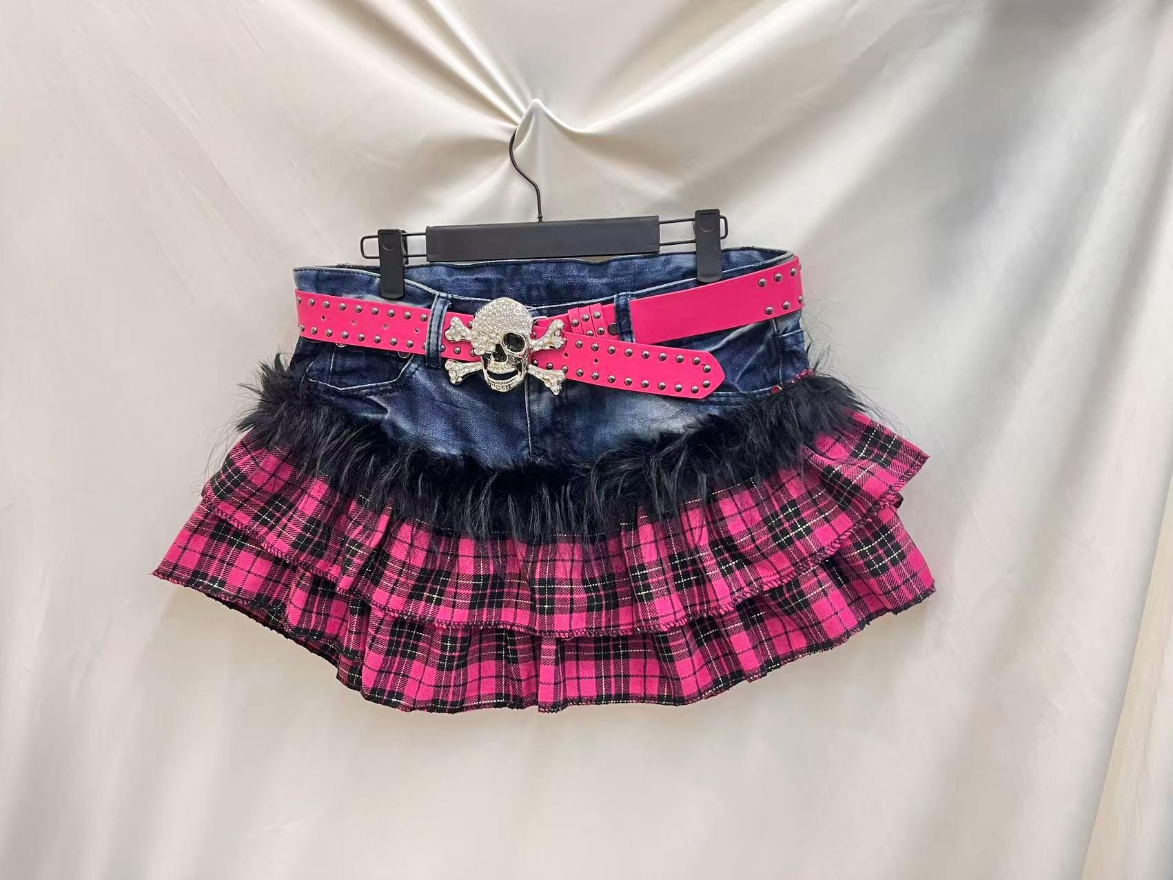 Belt Skirt Y2k - Etsy