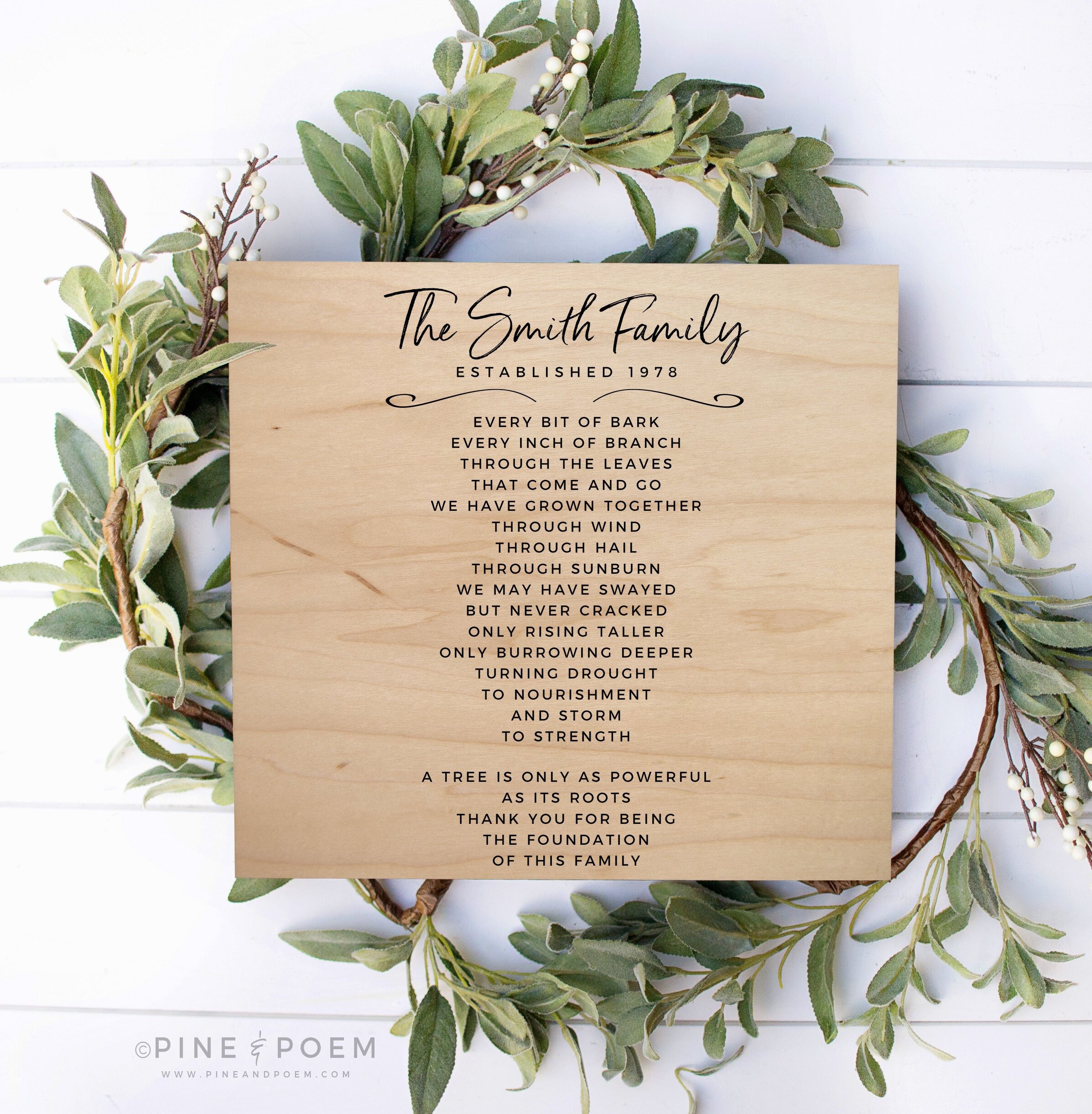 Gift For Parents 30th 40th 50th Wedding Anniversary Wood Sign Etsy