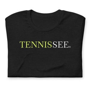 TENNiSSEE® Yellow white Tennis Short-sleeve unisex t-shirt