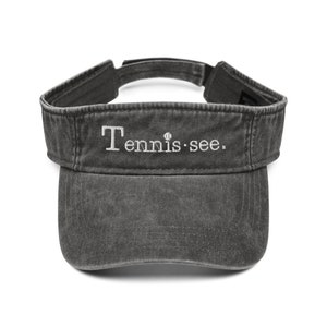 TENNISsee® Tennis Hat Denim visor - Luna B. Tee