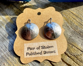 Pair Of Stolen Polished Dimes