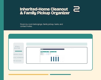 Organisationsplan für die Haushaltsauflösung nach dem Erbstück: Familien-Aufräumaktion & Excel-Tabelle für jedes Zimmer