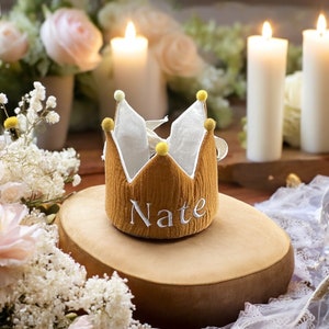 Personalized Birthday Crown/Custom Name Crown /First Birthday Crown/Ginger.