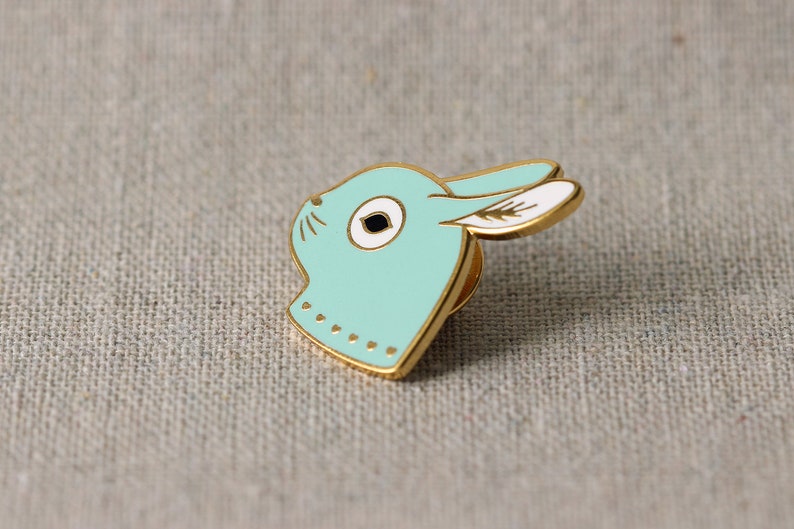 Pendentif Petit Lapin Fantaisie En Métal Doré - Bijou Pour Enfant - Occasion