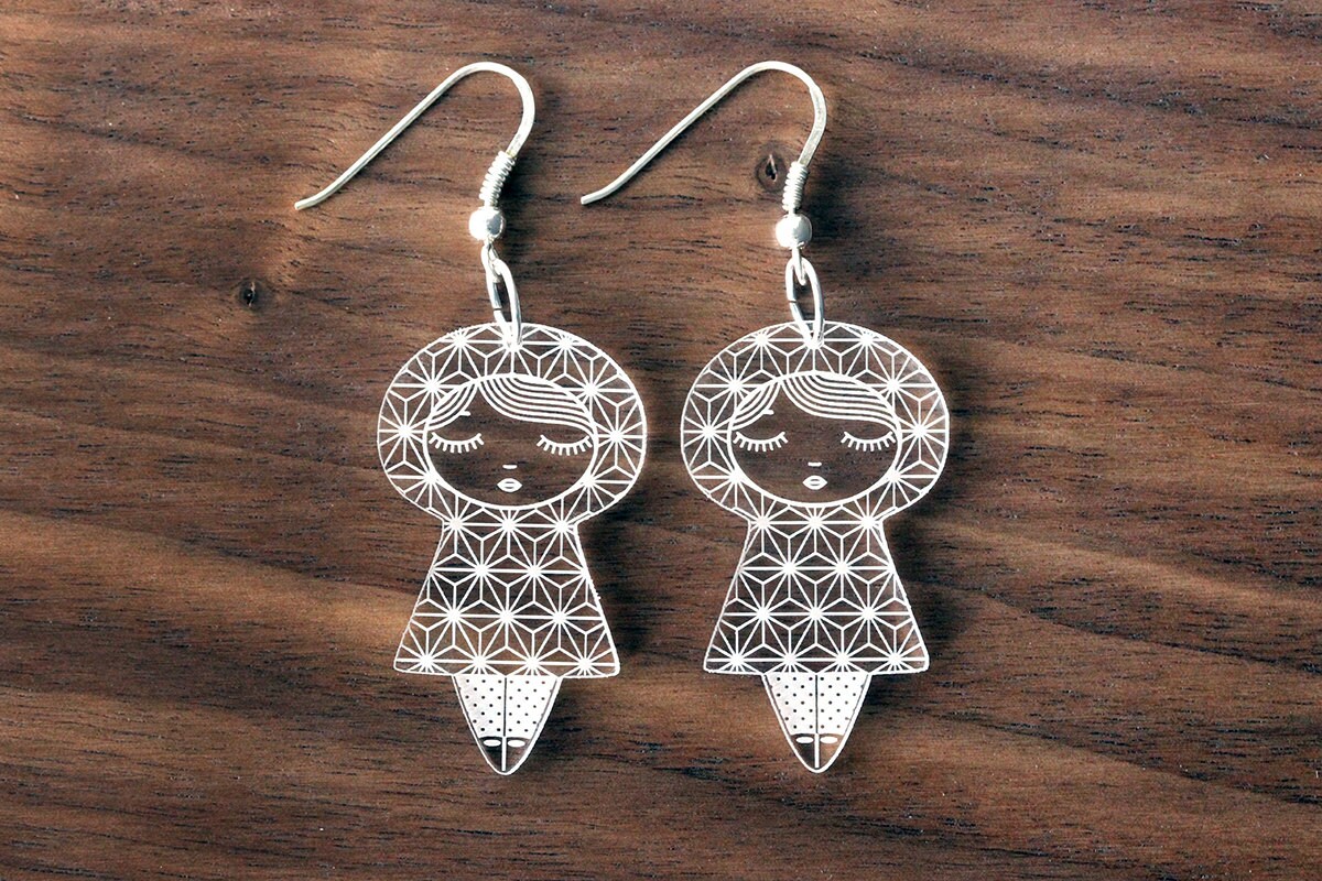 Boucles D'oreilles Poupées Russes - Samovar Peint à La Main - Neuf Avec étiquettes