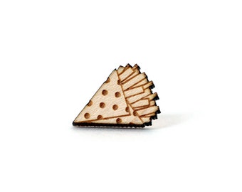 Lasergegraveerde esdoornhouten frietspeld – Kitsch Food Broche