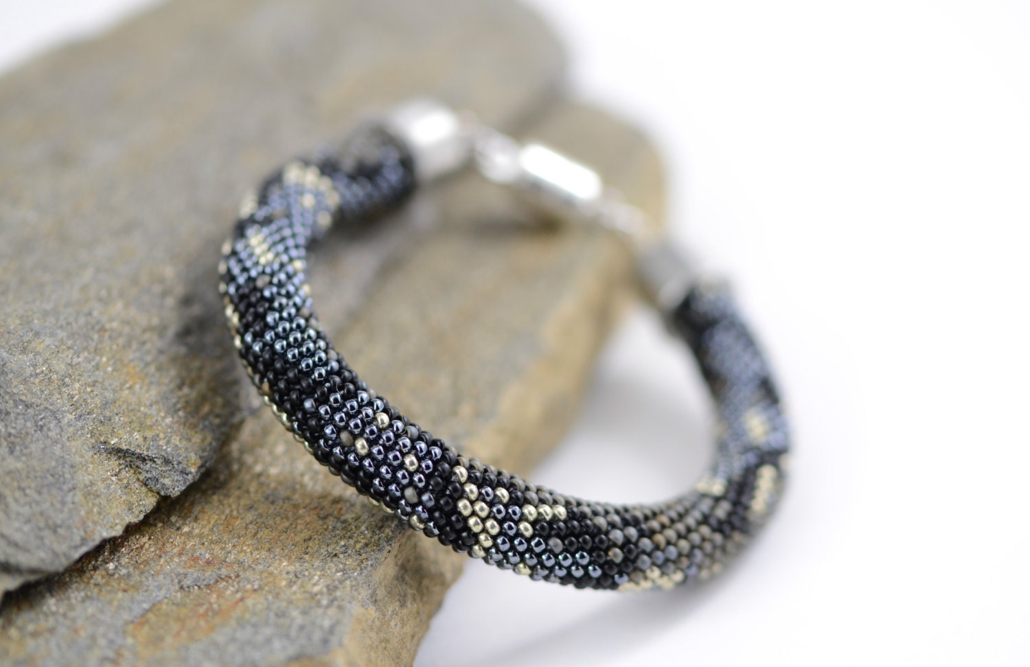 Python Beaded Bracelet Bead Crochet Bracelet Snake Bracelet Etsy