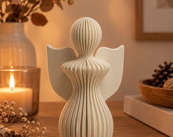 3D printed angel, modern and simple, Christmas decoration