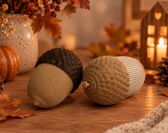 Acorn Container | 3D Printed Acorn Box | Modern Autumn Decor | Acorn Storage | Scandinavian Decor | Autumn Gift Idea