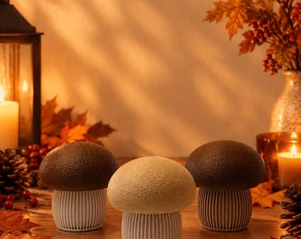 Autumn decoration mushrooms 3D printed decoration