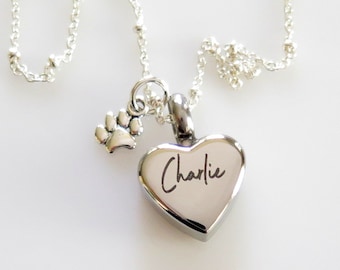 dog cremation urn necklace