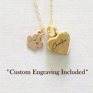 Pet Urn Necklace, Dog Ashes Necklace, Cremation Jewelry Necklace, Pet Memorial Jewelry, Personalized Gold Heart Cremation Necklace, Pet Gift