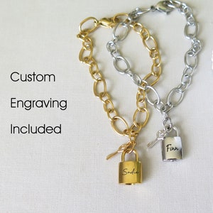 Personalized Padlock Urn Bracelet - Engraved Cremation Jewelry for Pet or Human Ashes (Silver or Gold)