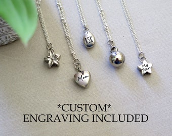 Cremation Jewelry Urn Necklace for Human Ashes & Pet Ashes Necklace, Sterling Silver Cremation Necklace, Personalized Engraved Urn Necklace