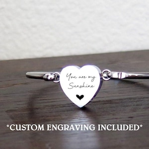 Personalized Heart Bangle Urn Bracelet: Cremation Jewelry for Pet & Human Ashes Memorial Keepsake