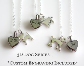 Dog Cremation Jewelry, Urn Necklace, Pet Memorial Jewelry, Labrador, Poodle, Chihuahua, Cremation Necklace, Pet Loss Gifts, Ashes Necklace