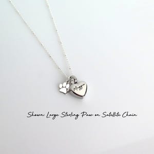 Dog Ashes Necklace, Custom Pet Ashes Necklace - Heart Cremation Jewelry & Memorial Gift image 6