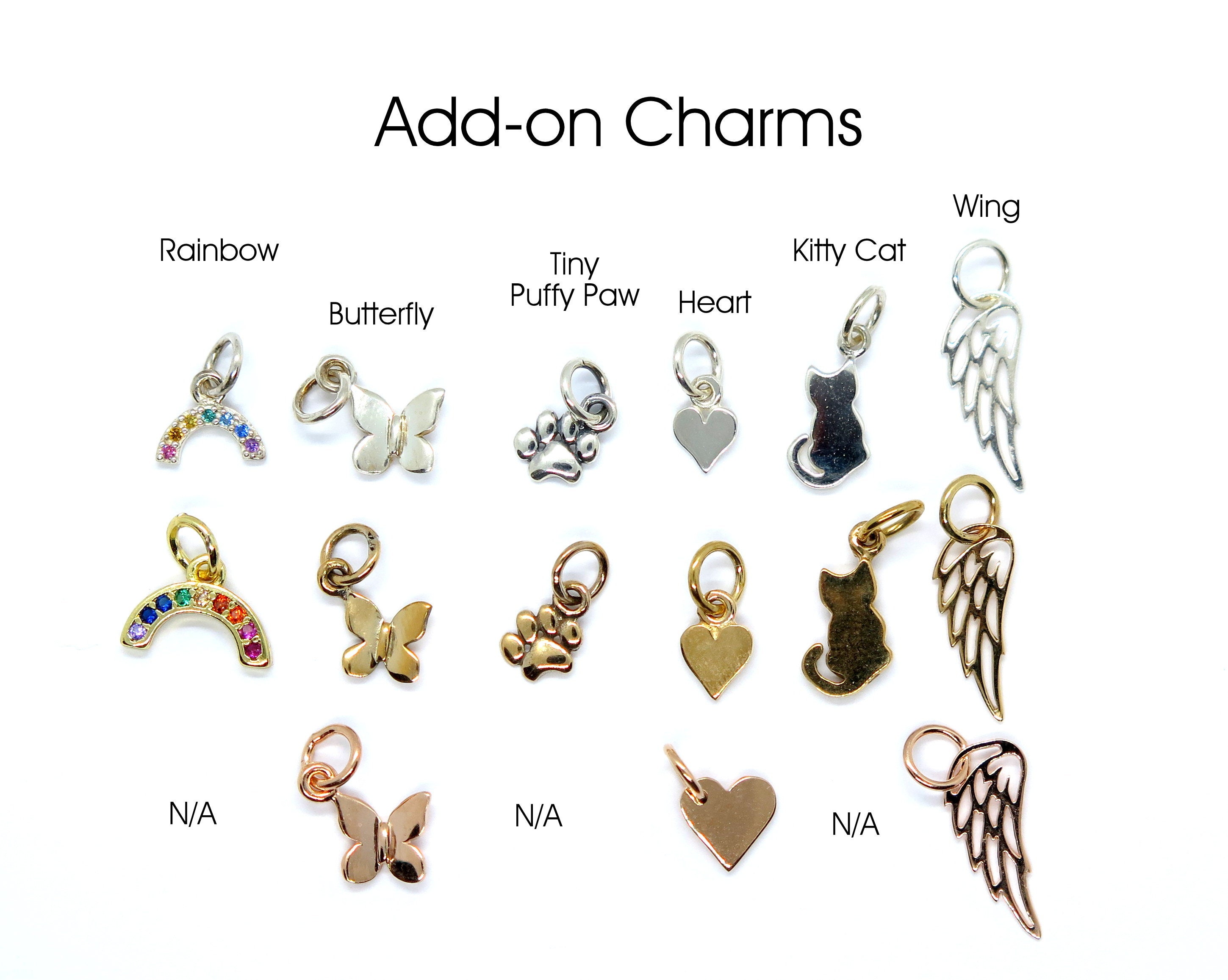 ADD a CHARM, Rhinestone Initial Charm, Alphabet Letter Charms, Crystal  Charms, Charm Bracelet Add-on 