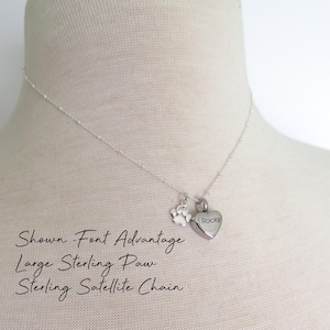 Dog Ashes Necklace, Custom Pet Ashes Necklace - Heart Cremation Jewelry & Memorial Gift image 3