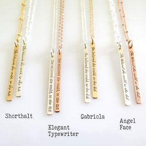 Inspirierende Halskette aus 925er Silber, Gold, Roségold