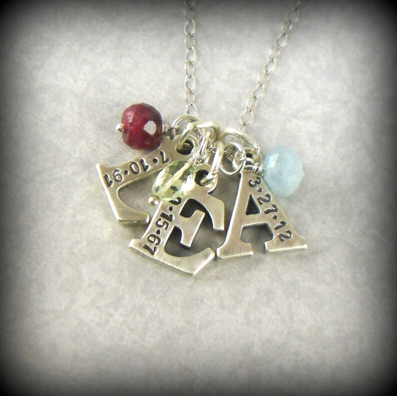 initial necklace for new mom