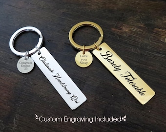 Personalized Pride and Prejudice Keychain: Engraved Book Lover Gift