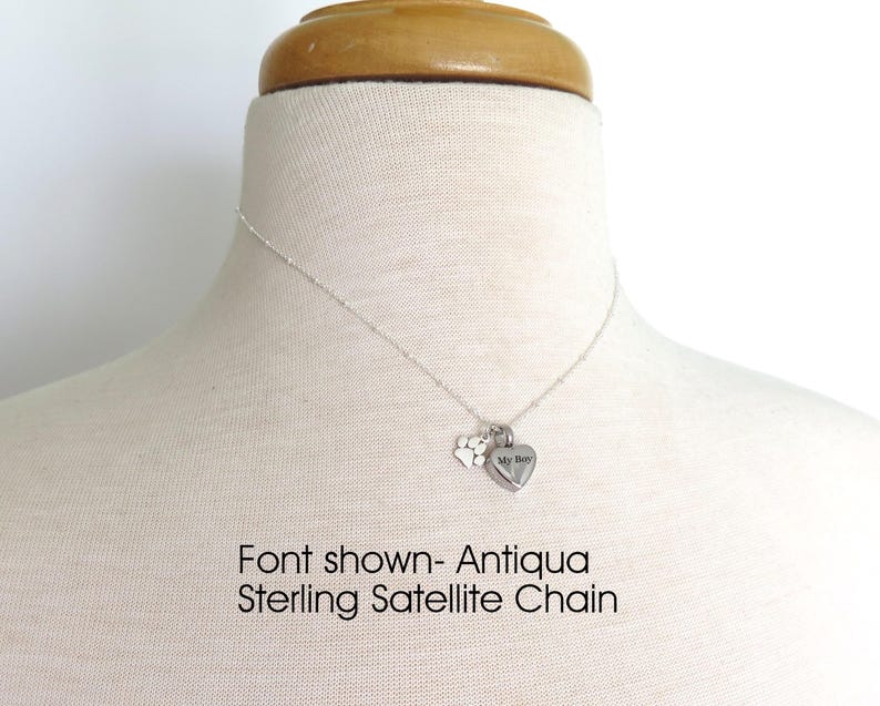 Dog Ashes Necklace, Custom Pet Ashes Necklace - Heart Cremation Jewelry & Memorial Gift image 7