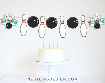 Bowling Pin Garland Etsy