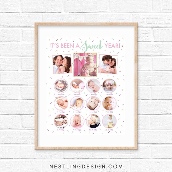 First Birthday Poster Ice Cream | Birthday Poster | Ice Cream Party | Ice Cream Birthday | Sprinkles Birthday | First Birthday Photo Poster Il_570xn