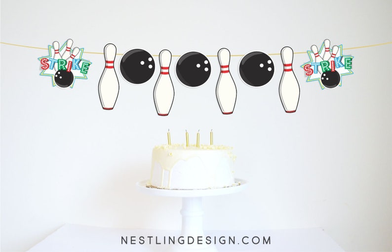 Bowling Garland Bowling Party Bowling Decorations Etsy