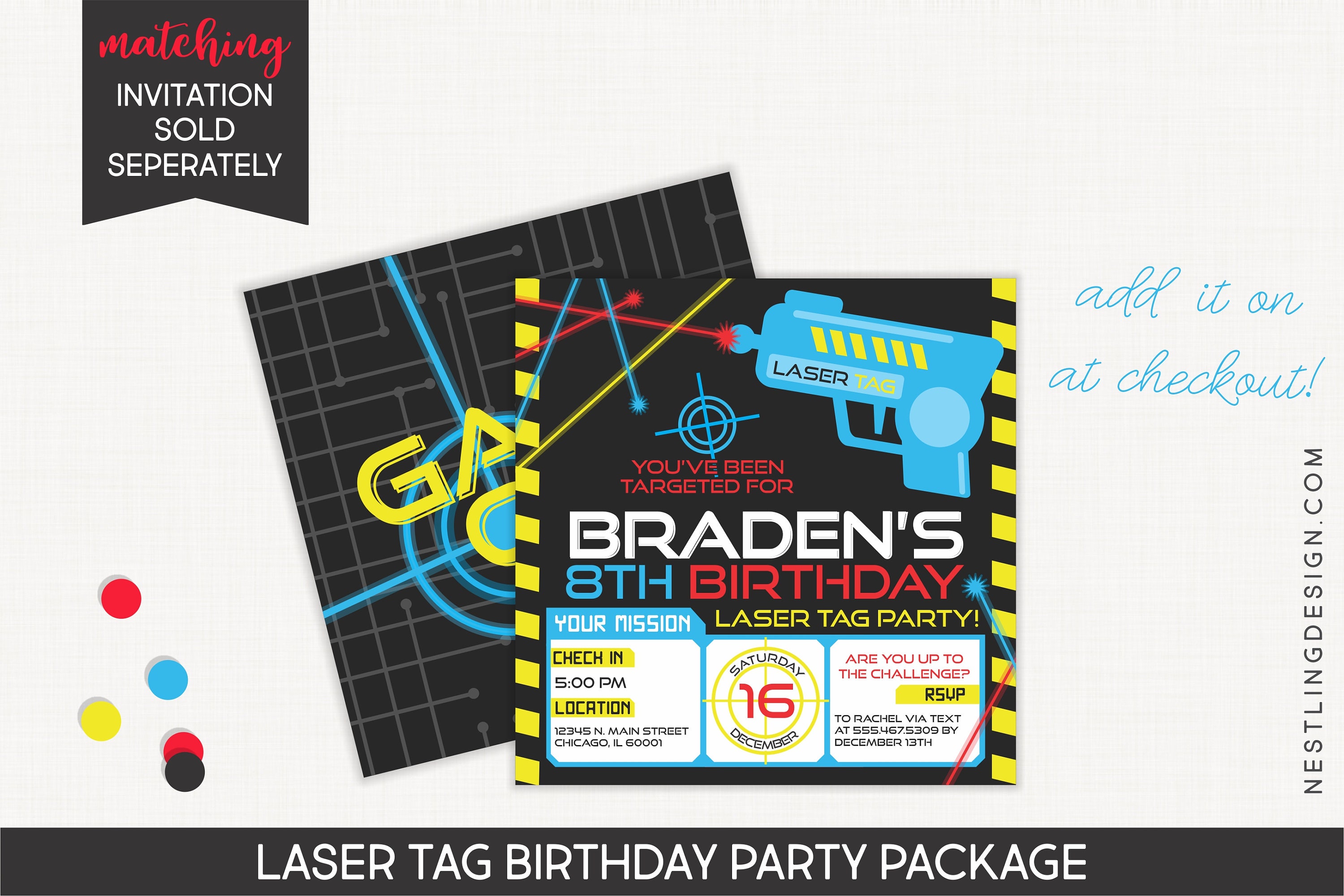Laser Tag Party Package Laser Tag Party Decorations Laser | Etsy
