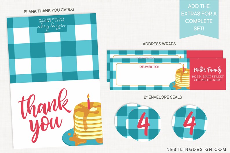 Pancakes and Pajamas Invitation Pancakes and Pajamas Birthday Invitation Breakfast Party Brunch Birthday Party Invitation image 3