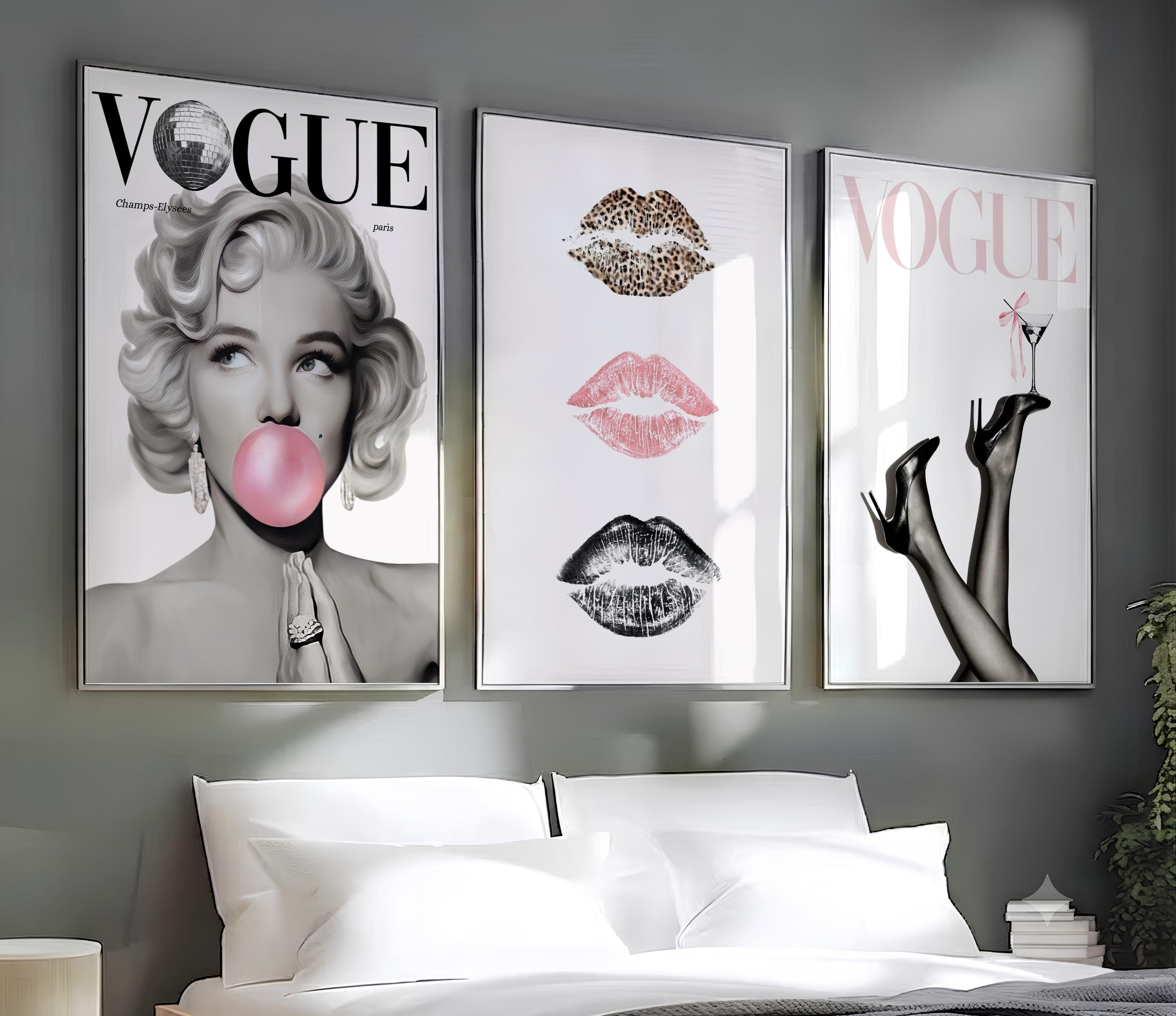 Vogue Set of 3 Art - Etsy
