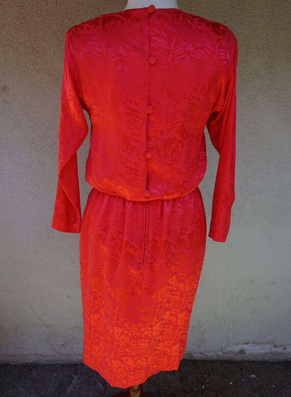 Conservative red dress top