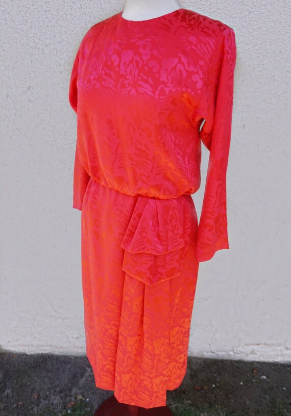 red conservative dress
