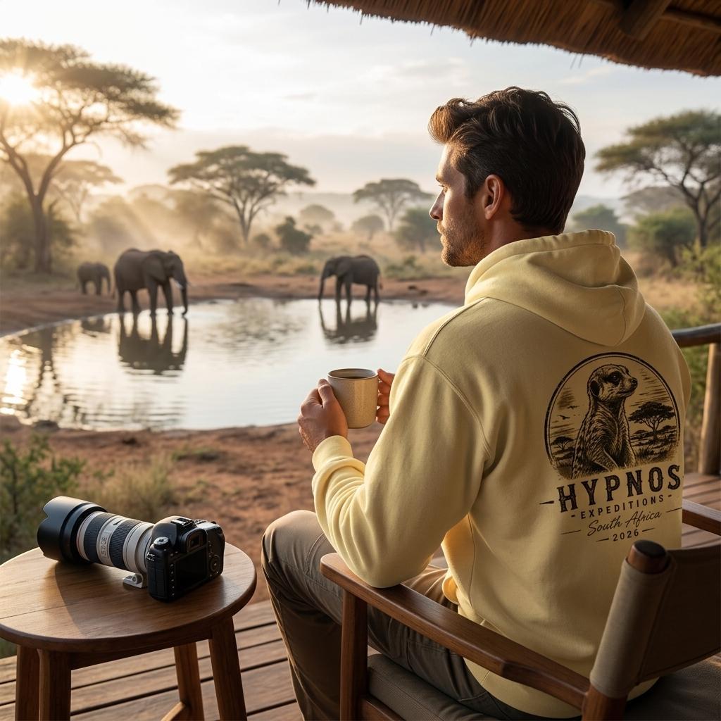 South Africa 2026 Expeditions-Hoodie mit Erdmännchen-Motiv