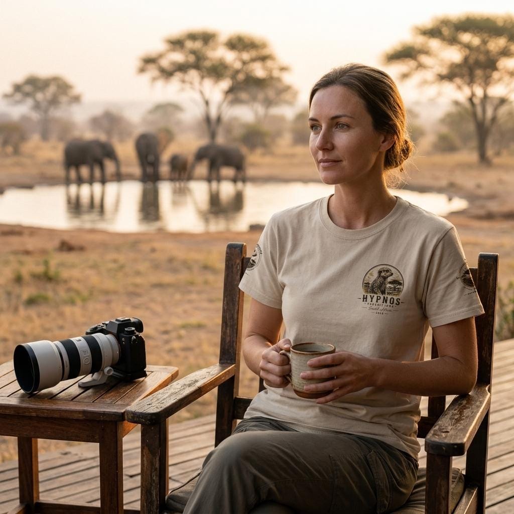 South Africa 2026 Expedition T-Shirt mit Erdmännchen-Motiv