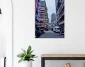 Straßenszene in Hongkong – Fine-Art-Print auf Aluminium | HypnosTravelArt – Produktbild 5