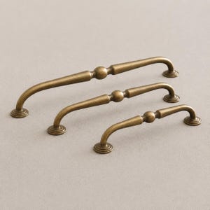 Puxadores de armário em bronze antigo - botão redondo