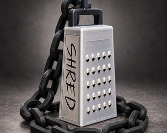 Râpe à fromage personnalisée SHRED CHEESE - Collier pour fan de football, accessoire idéal pour les jours de match, cadeau amusant pour les supporters.