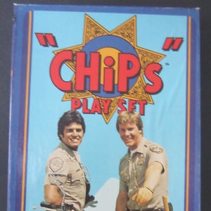 1981 CHIPS  PLay Set** COLORFORMS GAME**Based on the T V Show** Wonderful Condition** All Pieces Included**