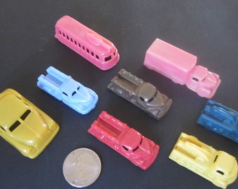 tiny plastic cars